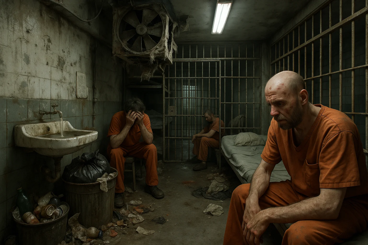 Visualização detalhada da penitenciária do Brazil 8217 s penitentiary com problemas de saneamento e presos em condições degradantes